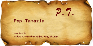 Pap Tanázia névjegykártya